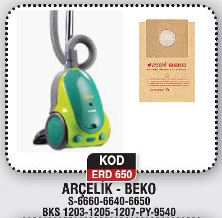 ARÇELİK - BEKO S-6660-6640-6650 ERD 650